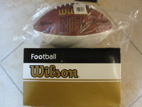 Football   Wilson Autograph Football Blank Rare Vintage FB Cover