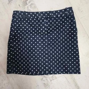 NWOT J Crew denim polka dot skirt 0 F23 - Picture 1 of 3