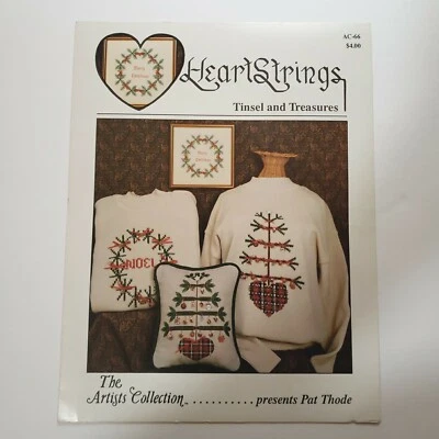 Heartstrings Tinsel and Treasures Pat Thode Two Designs Cross Stitch Pattern  - Image 1 of 3