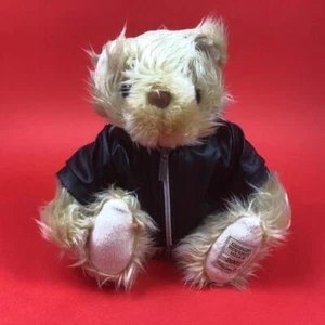 Classic Giorgio Beverly Hills Teddy Bear Biker Mascot Leatherette Soft Toy 2005 - Picture 1 of 6