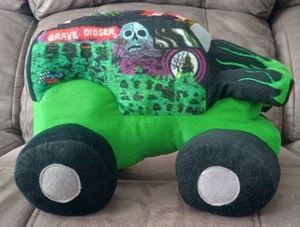 Plush Monster Jam Grave Digger Monster Truck 2013 Feld Motorsports Pillow Buddy - Picture 1 of 8