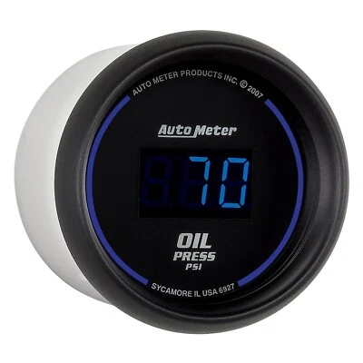 AutoMeter 5-100 PSI Cobalt Digital Series Oil Pressure Gauge 6927 - Image 1 of 4