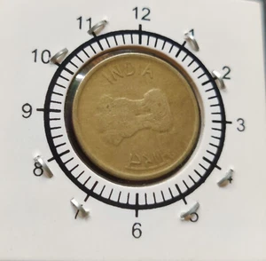 India Rs 5, Error Coin 2016, with *DIE AXIS Rotation 8.30 O'clock* (E80) - Picture 1 of 2
