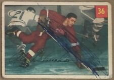 1954-55 Parkhurst Alex Delvecchio Hockey Card. #36 Detroit Red Wings