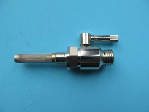 73083N 1/8" X 1/4" NICKEL PLATED PETROL TAP for BSA TRIUMPH AJS ARIEL  - Picture 1 of 1