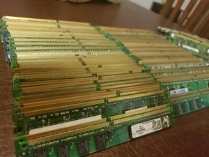 10 piece lot Memory RAM GOLD RECOVERY Computer Parts Precious Metal Scrap - Picture 1 of 3