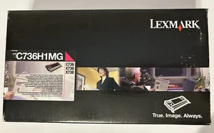 Cartucho de tóner magenta de alto rendimiento original Lexmark C736H1MG caja sellada - Imagen 1 de 6