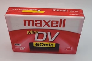 Maxell Mini DV 60 min bande vierge DVM60SE neuf scellé caméra caméscope 90 min LP - Photo 1 sur 6