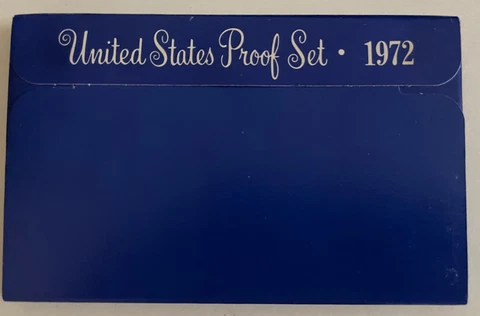 1972 US Mint Proff Coin Set Cover