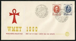 NETHERLANDS 1960 FDC World mental health year SG39 - Picture 1 of 1