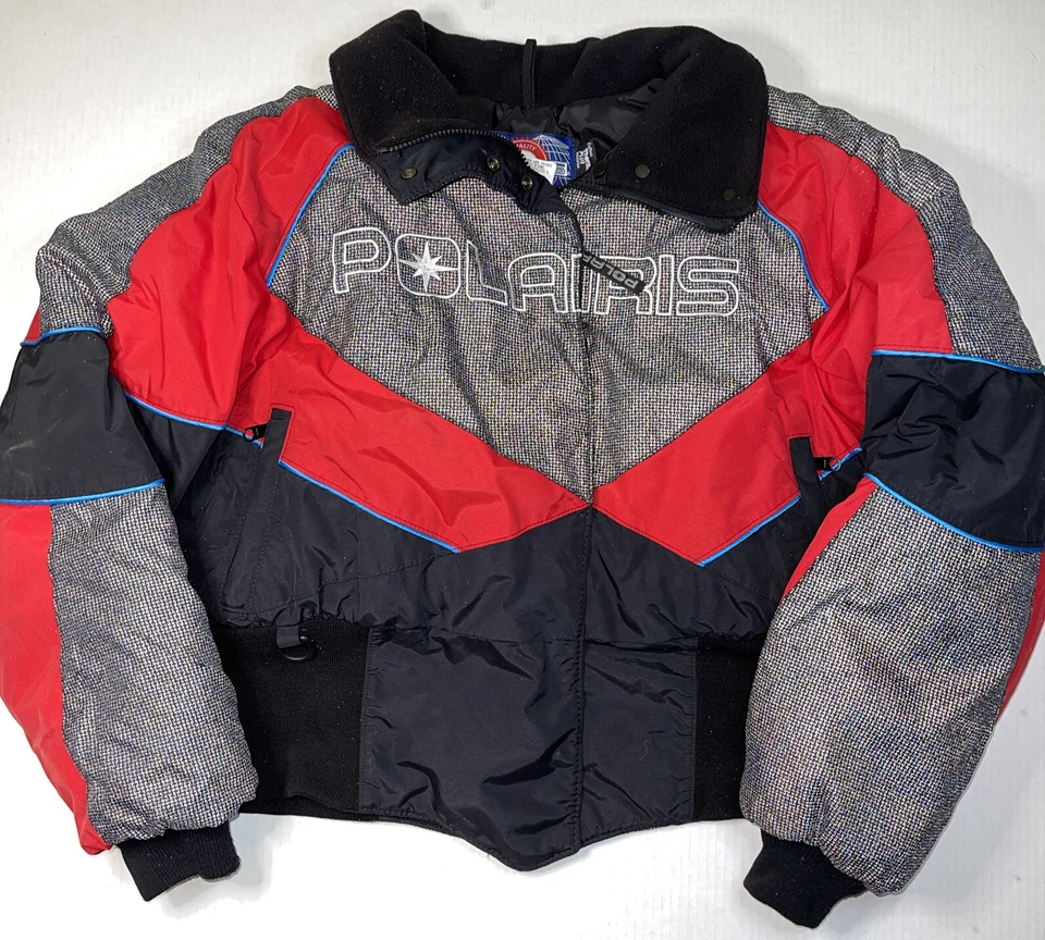 Jaqueta Polaris Vintage Feminina L Vermelha Máquina de Neve Móvel Thermo Lite Plus - Imagem 1 de 4