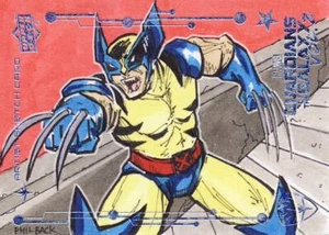 2017 Marvel Guardians of the Galaxy 2 Sketch Card Back Wolverine - Picture 1 of 1
