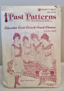 Past Patterns 0108 - Edwardian Era Corset Covers Sewing Pattern sizes 10-20 - Picture 1 of 6