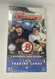 2016 Bowman Baseball versiegelte Jumbo Hobby Box - 3 Autos - Bild 1 von 3