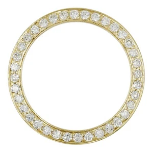Custom Lab Grown Diamond Bezel 26mm Datejust Ladies Watch 14k Gold Finish - Picture 1 of 3