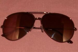 Unisex Glaze Foster Grant Metal Cranberry Aviator Mirrored Len Sunglasses 027