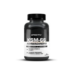 Efectiv Nutrition | Ashwagandha KSM 66 | Stress and Anxiety Management | 60 Caps - Picture 1 of 4