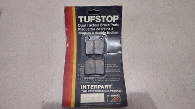 Тормозные колодки для мотоциклов TSDF670 TufStop новые из старых запасов #PL-206 - Изображение 1 из 4