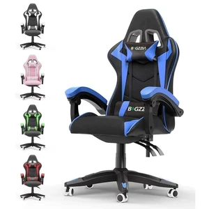 bigzzia Gaming Chair Office Desk Chair Swivel Heavy Duty Chair Ergonomic Design - Picture 1 of 20