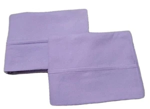 Set of 2 New Lilac Color Flannel Pillowcases. 20 X 30 Standard/queen - Picture 1 of 4