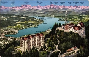 Ak Zürich Stadt Schweiz, Landschaft mit Zürichsee, Berge,... - 4883427 - Picture 1 of 2