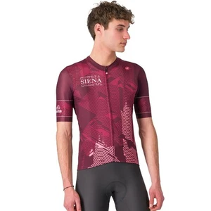 Castelli #GIRO Siena Jersey - Men's Bordo' Scuro/Rosa Giro, L - Picture 1 of 7