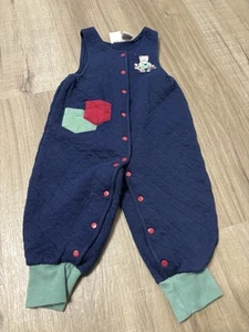 Vintage 90s Koala Kids Baby Boy 18M One-Piece Embroidered Jumpsuit Romper - Picture 1 of 9