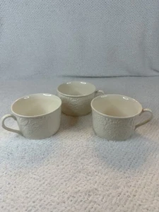 Mikasa English Countryside Coffee/Tea Cups Lot of 3 White DP 900 Malaysia-E  - Picture 1 of 17