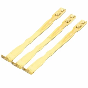 3 Pcs 18" Bamboo Wooden Itch Therapeutic Relaxer Back Scratcher Massage Roller - Picture 1 of 4