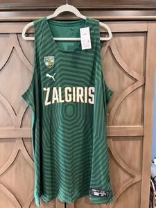 Maglia basket BC Zalgiris Kaunas Pro Home uomo XXL Puma 90 euro nuova - Foto 1 di 6