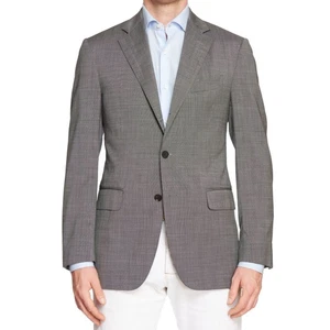 BOGLIOLI Milano Gray Nailhead Wool Blazer Jacket EU 50 US 40 - Picture 1 of 9