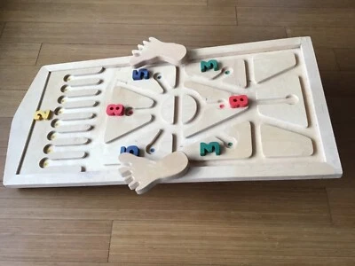 NEU 2-in-1 Naturholz Balance Board Kugel Labyrinth Made in Germany - Bild 1 von 4