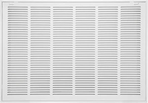 30"x20" RETURN AIR FILTER GRILLE, Steel, White - Picture 1 of 10