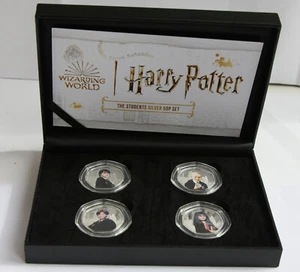 HARRY POTTER 50P FIFTY PENCE set MONETA ARGENTO ISOLE PITCAIRN collezione Studente - Foto 1 di 8