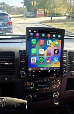 9.7" GPS Coche Estéreo Carplay Automático Para Chevrolet Silverado 1500 2500 3500 Radio Foto 1 de 4