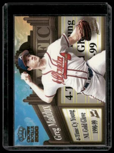 2000 Pacific Crown Royale Feature Attractions Greg Maddux #3 Atlanta Braves - Bild 1 von 2