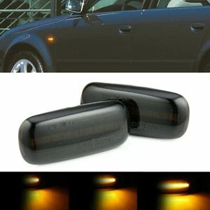 2X intermitentes laterales LED Smoke para Audi A3 8P S3 A4 S4 A6 S6 AF - Imagen 1 de 8
