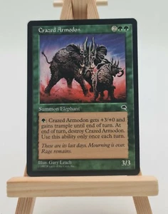 Crazed Armodon  Tempest  Magic Karte MTG englisch  (Verrücktes Armodon) - Bild 1 von 2