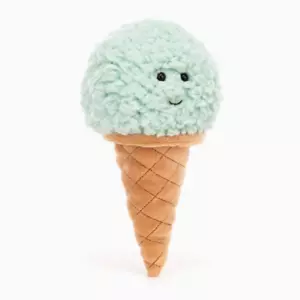 Jellycat Irresistible Mint Ice Cream Cone Plush 7" NWT - Picture 1 of 5