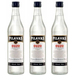 Ouzo Pilavas Nektar 3x 0,7l 38% Vol. | Milder Ouzo - Bild 1 von 1