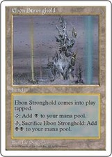1x   Ebon Stronghold Fifth Edition   card MTG Magic the Gathering