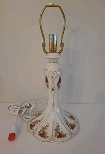  Royal Albert Old Country Roses Ceramic Table Lamp NO SHADE - Picture 1 of 11
