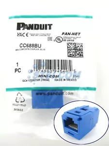 Panduit CC688BU Cat6 Kupplungsmodul RJ45 8P8C blau ~ STSI - Bild 1 von 4