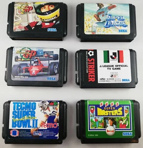 Paquete de 6 juegos deportivos Sega Megadrive - F1, béisbol, fútbol, golf - Imagen 1 de 2