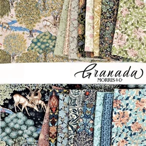 GRANADA 1/2 YARD Bundle William Morris Full Collection , Cotton Fabric - Bild 1 von 3