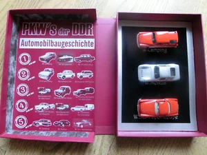 Automobilgeschichte PKW`s  DDR Modellautos 1:64 limitierte Sonderausgabe Set 5 - Bild 1 von 6