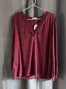 👚 HALIFE Women's V-Neck Long Sleeve Dressy Casual Blouse – Size XL – NWT - Picture 1 of 5