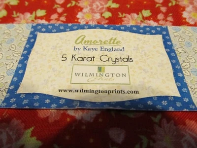 LOTE DE 3 TELAS AMORETTE CRISTALES DE 5 QUILATES por KAYE ENGLAND WILMINGTON Foto 1 de 4