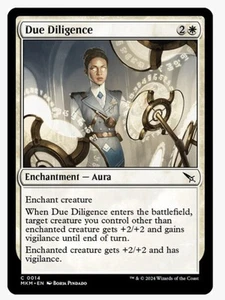 Due Diligence #14 MKM Magic Card in a Protective Sleeve NM - Picture 1 of 4