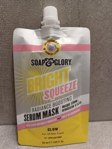 Soap & Glory Bright Squeeze Radiance Boosting Serum Mask 50ml 1.69 Oz Brand New - Picture 1 of 1